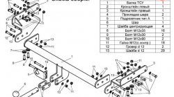 7 799 р. Фаркоп Лидер Плюс  Nissan NP300 (2008-2013) (Без электропакета)  с доставкой в г. Москва. Увеличить фотографию 2