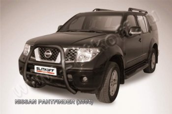 Кенгурятник d76 высокий Nissan Pathfinder R51 дорестайлинг (2004-2007)