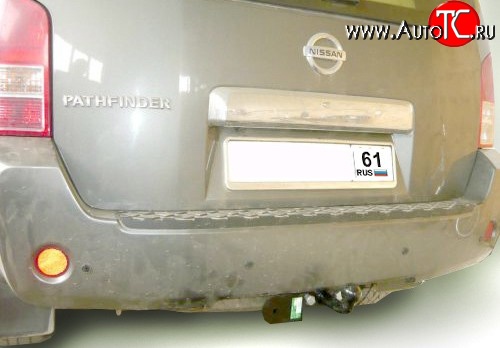 5 699 р. Фаркоп Лидер Плюс (до 1200 кг) Nissan Pathfinder R51 дорестайлинг (2004-2007) (Без электропакета)  с доставкой в г. Москва