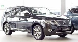 1 149 р. Зимняя заглушка решетки переднего бампера РА Nissan Pathfinder R52 дорестайлинг (2012-2017)  с доставкой в г. Москва. Увеличить фотографию 2