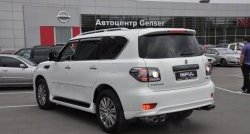 43 999 р. Накладка на задний бампер Impul Nissan Patrol 6 Y62 дорестайлинг (2010-2014) (Неокрашенная)  с доставкой в г. Москва. Увеличить фотографию 1