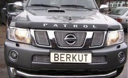 6 299 р. Декоративная вставка решетки радиатора Berkut  Nissan Patrol  5 (2004-2010) Y61 2-ой рестайлинг  с доставкой в г. Москва. Увеличить фотографию 1