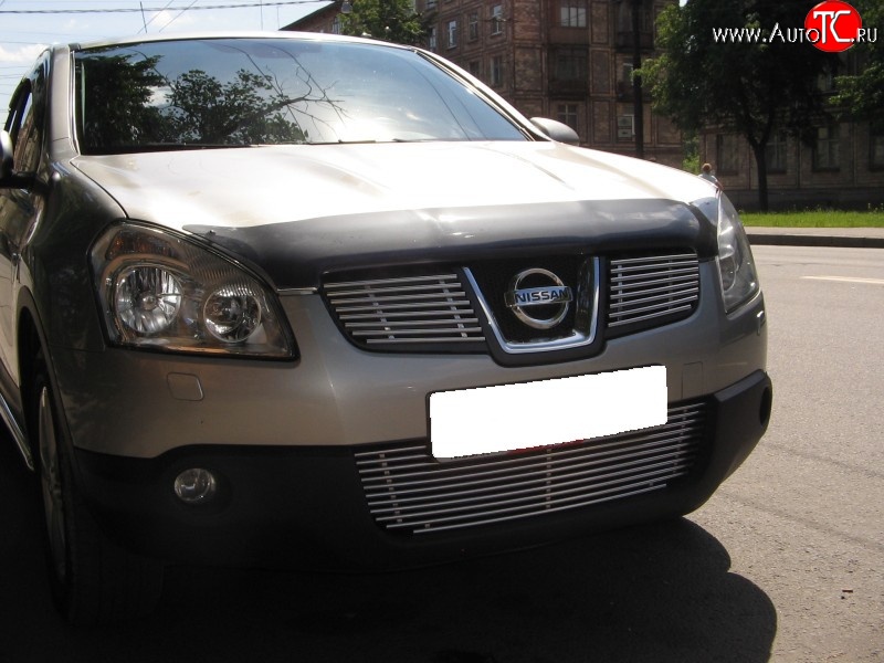 4 799 р. Декоративная вставка воздухозаборника Berkut Nissan Qashqai 1 дорестайлинг (2007-2010)  с доставкой в г. Москва