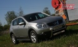 10 889 р. Защита переднего бампера Souz-96 (d60) Nissan Qashqai 1 дорестайлинг (2007-2010)  с доставкой в г. Москва. Увеличить фотографию 1