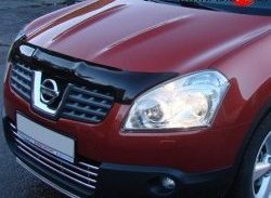 Дефлектор капота NovLine Nissan (Нисан) Qashqai +2 (Кашкай)  1 (2008-2010) 1 J10 дорестайлинг