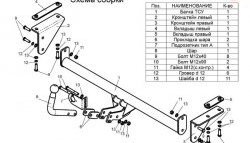 7 449 р. Фаркоп Лидер Плюс  Nissan Qashqai  1 - Qashqai +2  1 (Без электропакета)  с доставкой в г. Москва. Увеличить фотографию 3