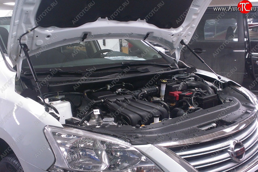 2 199 р. Газовые упоры капота Berkut Nissan Sentra 7 B17 (2014-2017)  с доставкой в г. Москва