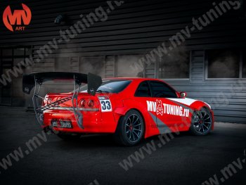 21 799 р. Крылья задние Rocket Banny Nissan Skyline R33 (1993-1998) (Неокрашенные)  с доставкой в г. Москва. Увеличить фотографию 2