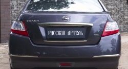 619 р. Реснички на фонари RA Nissan Teana 2 J32 рестайлинг (2011-2014) (Неокрашенные)  с доставкой в г. Москва. Увеличить фотографию 3