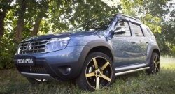 5 349 р. Накладки колесных арок RA (короткие, комплект) Renault Duster HS дорестайлинг (2010-2015) (Поверхность шагрень)  с доставкой в г. Москва. Увеличить фотографию 3