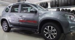 3 899 р. Накладки дверей RA (комплект)  Nissan Terrano  D10 (2013-2022) дорестайлинг, рестайлинг (Поверхность шагрень)  с доставкой в г. Москва. Увеличить фотографию 3