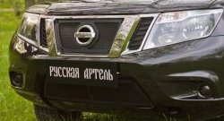 2 199 р. Защитная сетка решетки переднего бампера РА Nissan Terrano D10 рестайлинг (2016-2022)  с доставкой в г. Москва. Увеличить фотографию 2