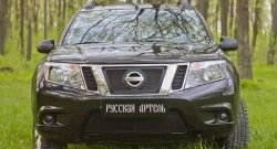 2 199 р. Защитная сетка решетки переднего бампера РА Nissan Terrano D10 рестайлинг (2016-2022)  с доставкой в г. Москва. Увеличить фотографию 3