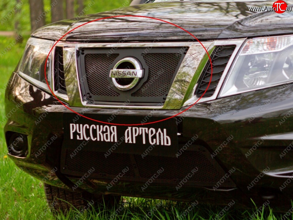 1 379 р. Защитная сетка решетки радиатора РА Nissan Terrano D10 рестайлинг (2016-2022)  с доставкой в г. Москва