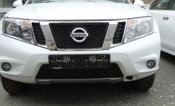 1 469 р. Нижняя сетка на бампер Russtal (черная) Nissan Terrano D10 рестайлинг (2016-2022)  с доставкой в г. Москва. Увеличить фотографию 2