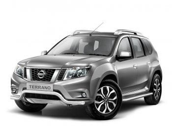 18 249 р. Защита переднего бампера Petroil Tuning (d63, волна)  Nissan Terrano  D10 (2013-2022) дорестайлинг, рестайлинг (Нержавеющая полированная сталь)  с доставкой в г. Москва. Увеличить фотографию 4