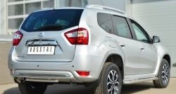 13 799 р. Защита заднего бампера (2 трубы Ø42 мм, нержавейка) SLITKOFF Nissan Terrano D10 дорестайлинг (2013-2016)  с доставкой в г. Москва. Увеличить фотографию 4