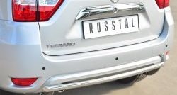 11 349 р. Одинарная защита заднего бампера из трубы диаметром 42 мм SLITKOFF Nissan Terrano D10 дорестайлинг (2013-2016)  с доставкой в г. Москва. Увеличить фотографию 2