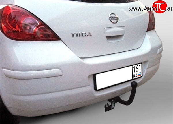 18 809 р. Фаркоп (рестайлинг) NovLine Nissan Tiida 1 хэтчбек C11 рестайлинг (2010-2014)  с доставкой в г. Москва