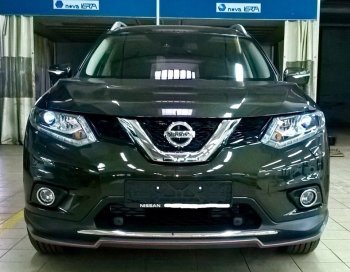 5 999 р. Накладка на передний бампер АвтоКрат Nissan X-trail 3 T32 рестайлинг (2017-2022) (Неокрашенная)  с доставкой в г. Москва. Увеличить фотографию 2