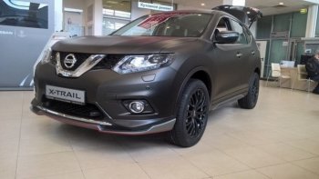 7 949 р. Пластиковые порожки АвтоКрат Nissan X-trail 3 T32 рестайлинг (2017-2022) (Неокрашенные)  с доставкой в г. Москва. Увеличить фотографию 2