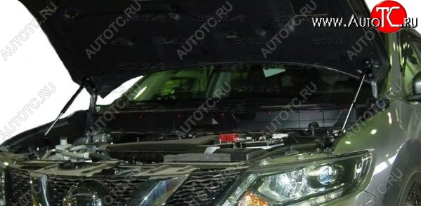 2 199 р. Газовые упоры капота Berkut Nissan X-trail 3 T32 рестайлинг (2017-2022)  с доставкой в г. Москва