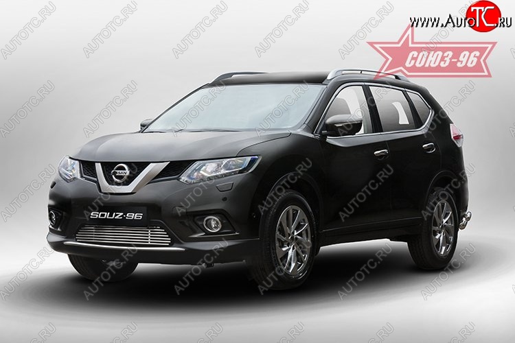 6 524 р. Декоративный элемент воздухозаборника Souz-96 (d10) Nissan X-trail 3 T32 рестайлинг (2017-2022)  с доставкой в г. Москва