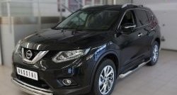 18 399 р. Защита переднего бампера (2 трубыØ63 и 42 мм, нержавейка) SLITKOFF Nissan X-trail 3 T32 дорестайлинг (2013-2018)  с доставкой в г. Москва. Увеличить фотографию 4