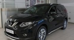 21 599 р. Защита порогов из круглой трубы диаметром 63 мм SLITKOFF  Nissan X-trail  3 T32 (2017-2022) рестайлинг  с доставкой в г. Москва. Увеличить фотографию 4