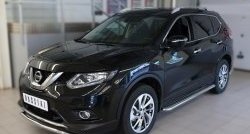 24 649 р. Широкая защита порогов SLITKOFF  Nissan X-trail  3 T32 (2017-2022) рестайлинг  с доставкой в г. Москва. Увеличить фотографию 4