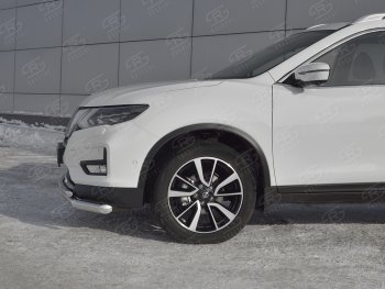 17 949 р. Защита переднего бампера (Ø63 и 42 мм)  Nissan X-trail  3 T32 (2013-2018) дорестайлинг  с доставкой в г. Москва. Увеличить фотографию 3