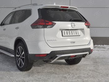 15 549 р. Защита заднего бампера (Ø42 мм волна, нержавейка) SLITKOFF  Nissan X-trail  3 T32 (2017-2022) рестайлинг  с доставкой в г. Москва. Увеличить фотографию 4