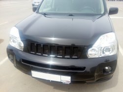 7 299 р. Решетка радиатора GENEFIELD Nissan X-trail 2 T31 дорестайлинг (2007-2011) (Неокрашенная)  с доставкой в г. Москва. Увеличить фотографию 2