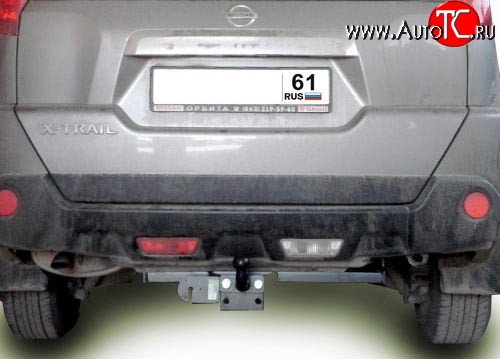 8 999 р. Фаркоп Лидер Плюс (до 1200 кг)  Nissan X-trail  2 T31 (2007-2011) дорестайлинг (Без электропакета)  с доставкой в г. Москва