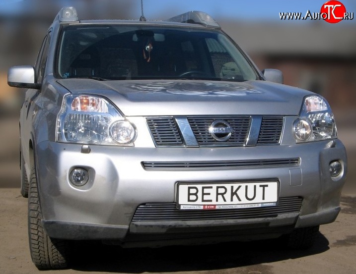 6 299 р. Декоративная вставка решетки радиатора T31 Berkut Nissan X-trail 2 T31 рестайлинг (2010-2015)  с доставкой в г. Москва