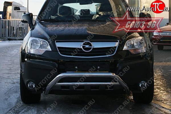 10 799 р. Защита переднего бампера Souz-96 (d60) Opel Antara (2006-2010)  с доставкой в г. Москва