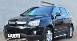 16 949 р. Защита переднего бампера (2 трубыØ63 и 42 мм, нержавейка) SLITKOFF Opel Antara рестайлинг (2010-2015)  с доставкой в г. Москва. Увеличить фотографию 4