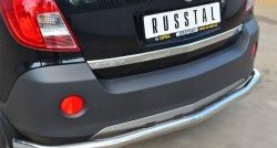 16 749 р. Одинарная защита заднего бампера из трубы диаметром 63 мм SLITKOFF Opel Antara рестайлинг (2010-2015)  с доставкой в г. Москва. Увеличить фотографию 2