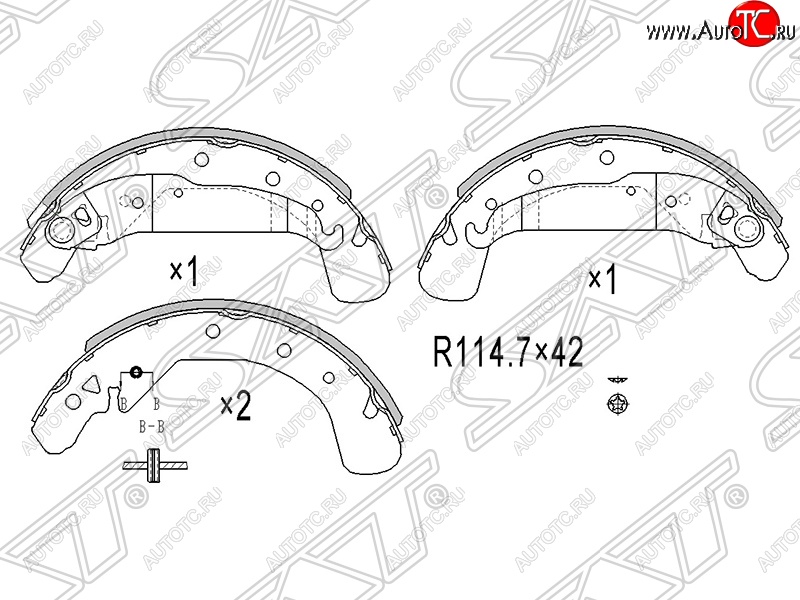 1 599 р. Колодки тормозные SAT (задние)  Opel Astra ( F,  H,  H GTC) - Zafira ( A,  В)  с доставкой в г. Москва