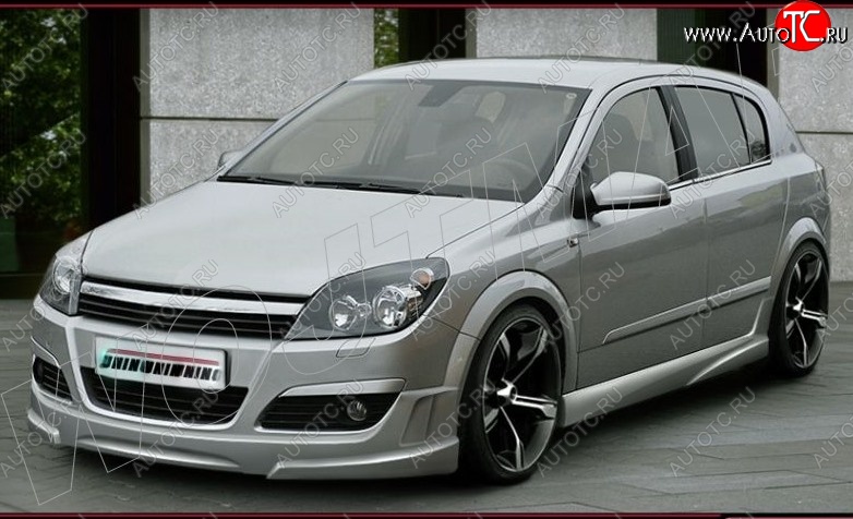 13 399 р. Пороги накладки ST Opel Astra H хэтчбек 5дв дорестайлинг (2004-2007)  с доставкой в г. Москва