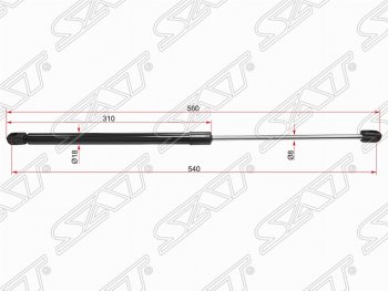 Газовый упор капота SAT Opel Astra H универсал (2004-2007)