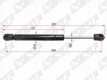 Газовый упор крышки багажника SAT Opel Astra H хэтчбек 5дв рестайлинг (2007-2015)