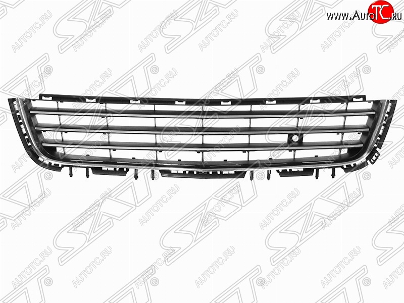 4 399 р. Решётка в передний бампер (с хром молдингами ) SAT Opel Astra H хэтчбек 5дв дорестайлинг (2004-2007)  с доставкой в г. Москва