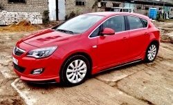 3 999 р. Накладка Sport на передний бампер Opel Astra J хэтчбек 5 дв. дорестайлинг (2009-2012) (Неокрашенная)  с доставкой в г. Москва. Увеличить фотографию 5