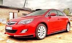 3 999 р. Накладка Sport на передний бампер Opel Astra J хэтчбек 5 дв. дорестайлинг (2009-2012) (Неокрашенная)  с доставкой в г. Москва. Увеличить фотографию 6