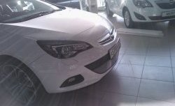 1 539 р. Сетка на бампер GTC Russtal (хром)  Opel Astra  J (2009-2012) хэтчбек 5 дв. дорестайлинг  с доставкой в г. Москва. Увеличить фотографию 2