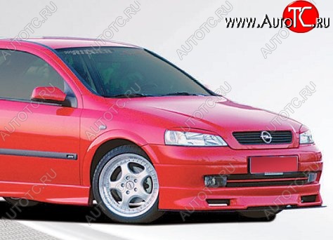 11 549 р. Накладка на передний бампер CT  Opel Astra  G (1998-2005) седан (Неокрашенная)  с доставкой в г. Москва