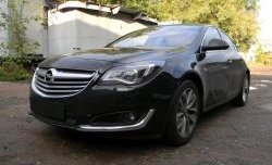 1 469 р. Сетка на бампер (рестайлинг) Russtal (черная) Opel Insignia A рестайлинг седан (2013-2017)  с доставкой в г. Москва. Увеличить фотографию 2