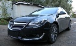 1 539 р. Сетка на бампер (рестайлинг) Russtal (хром) Opel Insignia A рестайлинг седан (2013-2017)  с доставкой в г. Москва. Увеличить фотографию 3