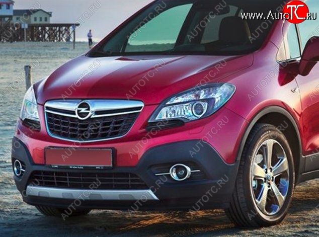 17 299 р. Накладка на передний бампер CT Opel Mokka  дорестайлинг (2012-2016) (Неокрашенная)  с доставкой в г. Москва